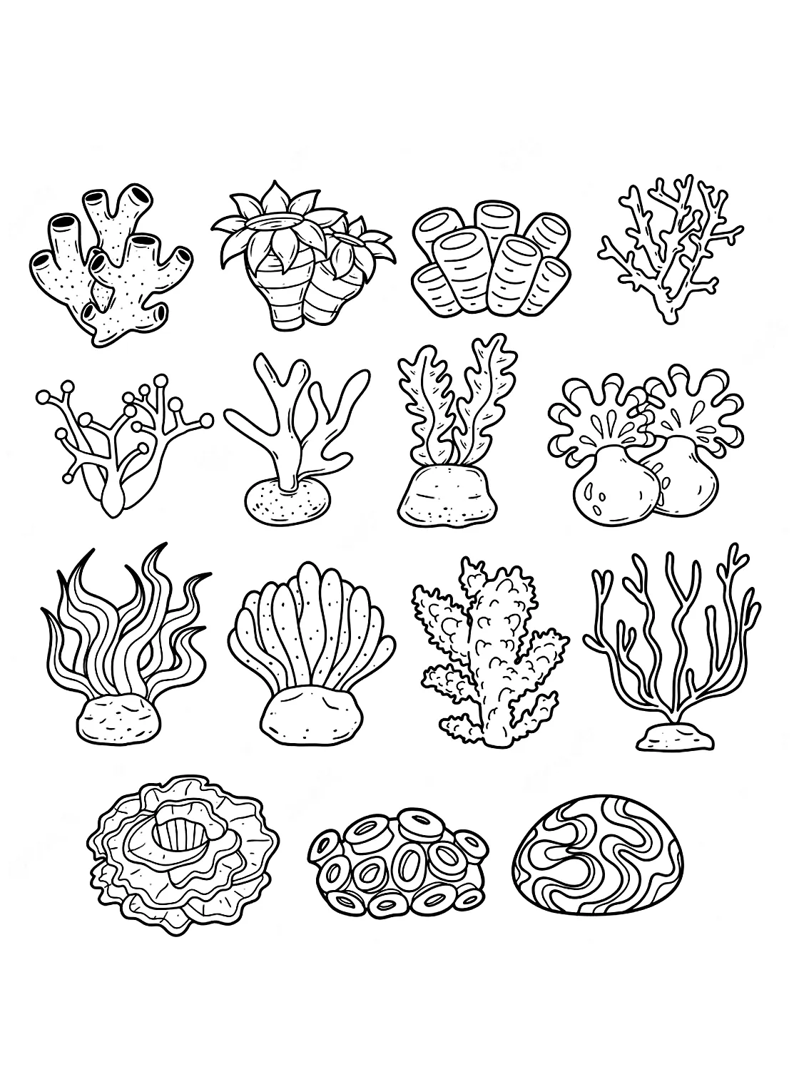 Simple free printable coloring pages