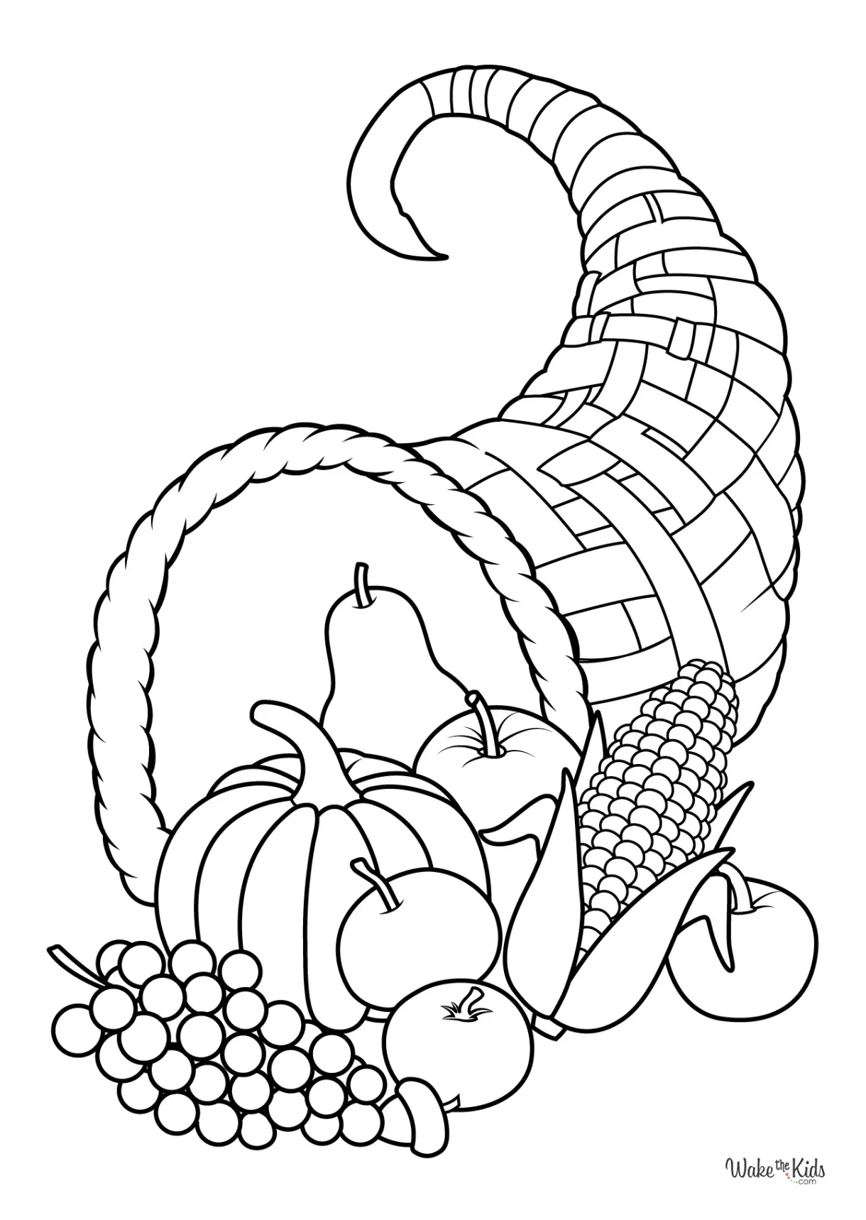 Cornucopia Coloring Pages (Free Printable PDFs) | WakeTheKids