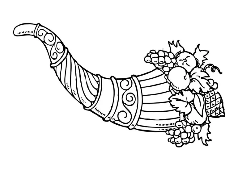 Coloring page cornucopia free printables img 17361