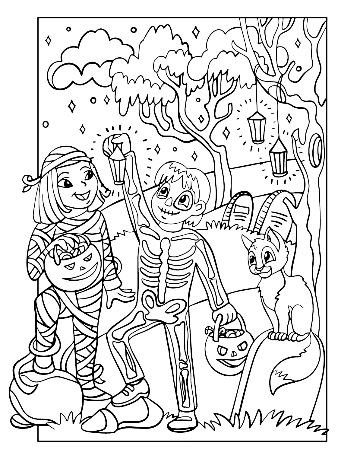 Halloween free free printable coloring pages
