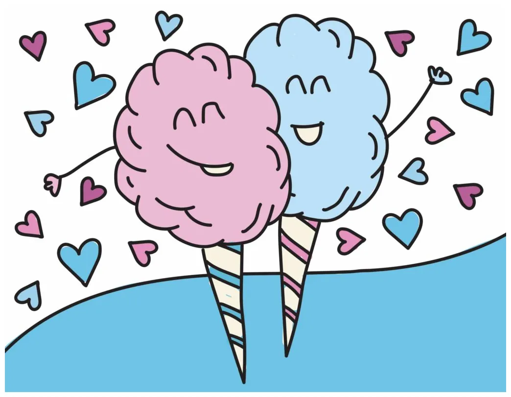 Cotton candy coloring pages roaring spork