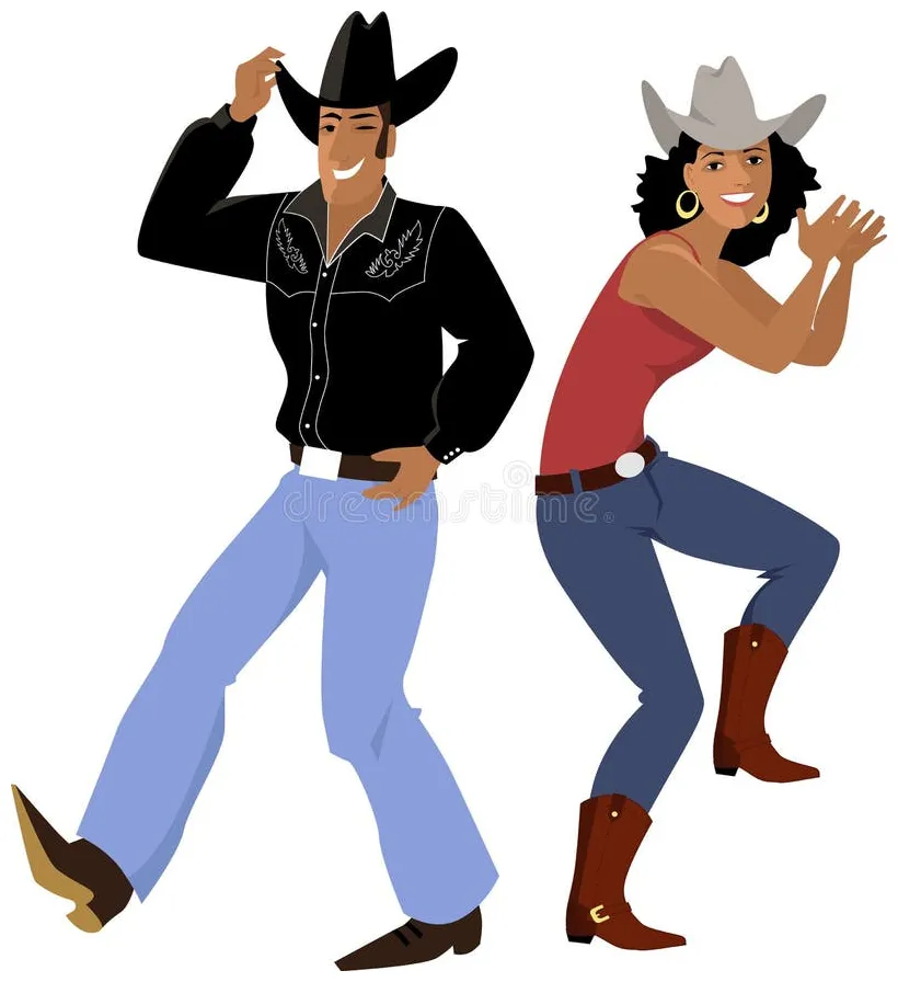 Country line dance stock illustrations 692 country line dance stock