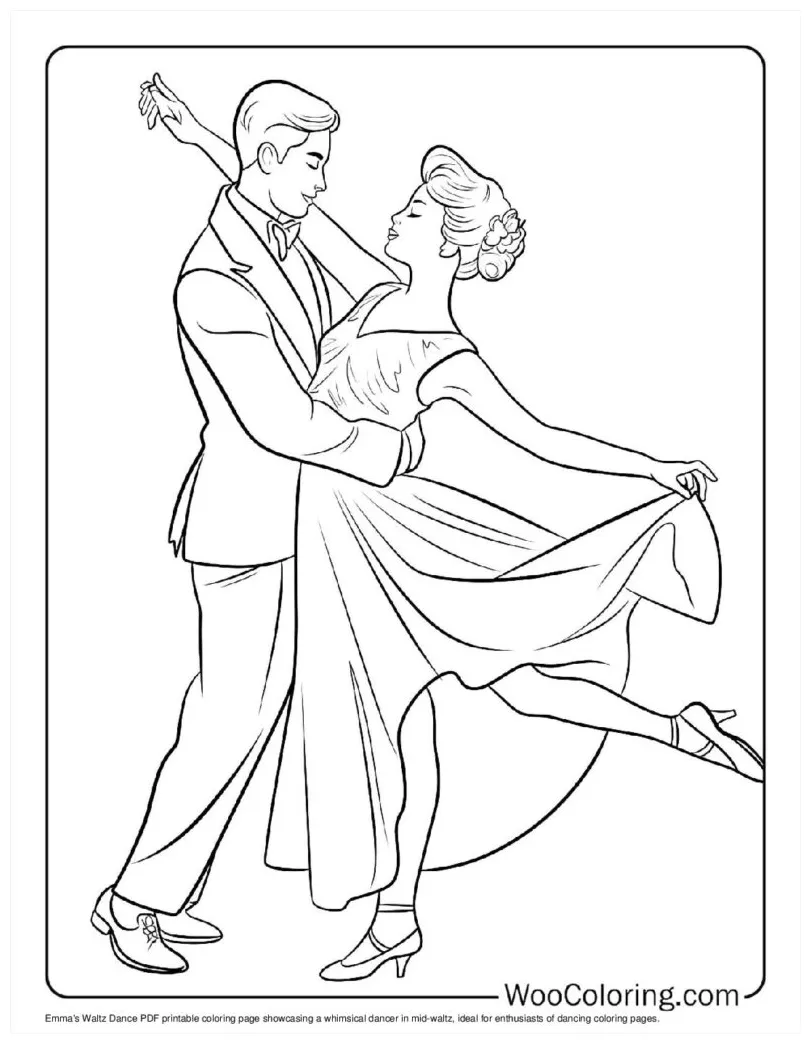 100+ dancing coloring pages free pdf to print woo coloring