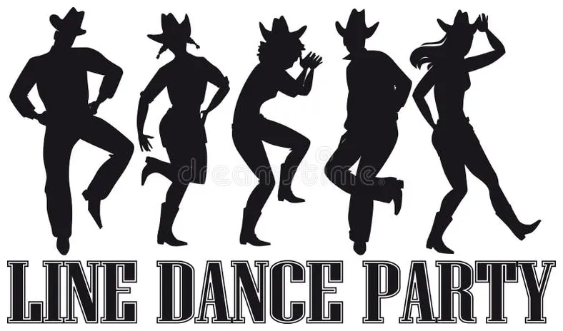 Country line dance silhouette stock illustrations 138 country line