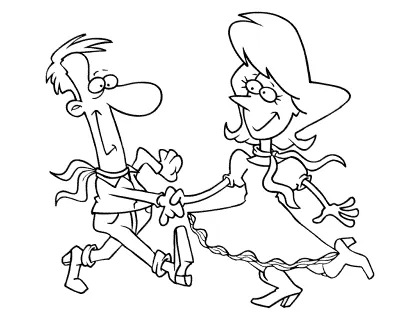 Dance coloring pages