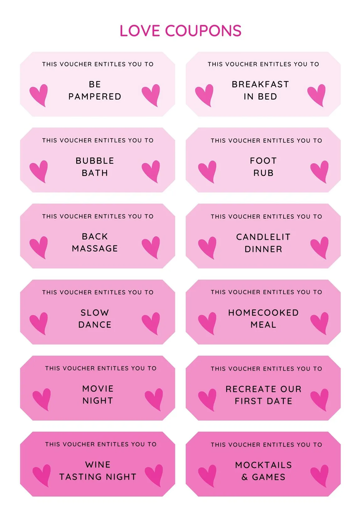 Free editable love love coupon maker, 40% off