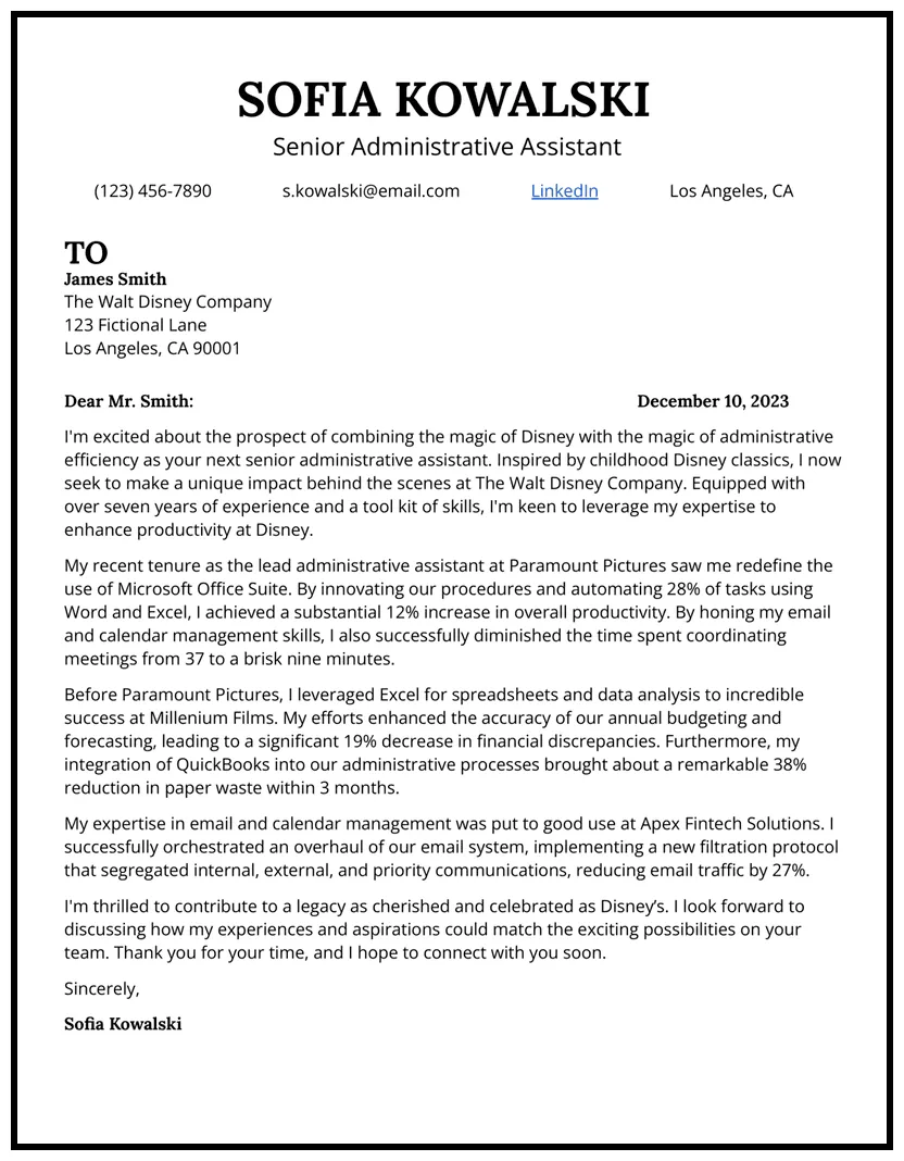 7 administrative assistant cover letter samples in 2025