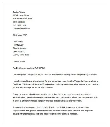 15 Best Sample Cover Letter For Experienced People - Wisestep