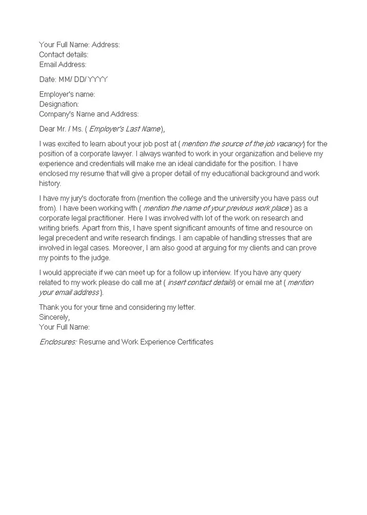 Experienced Cover Letter - How to create an Experienced Cover Letter