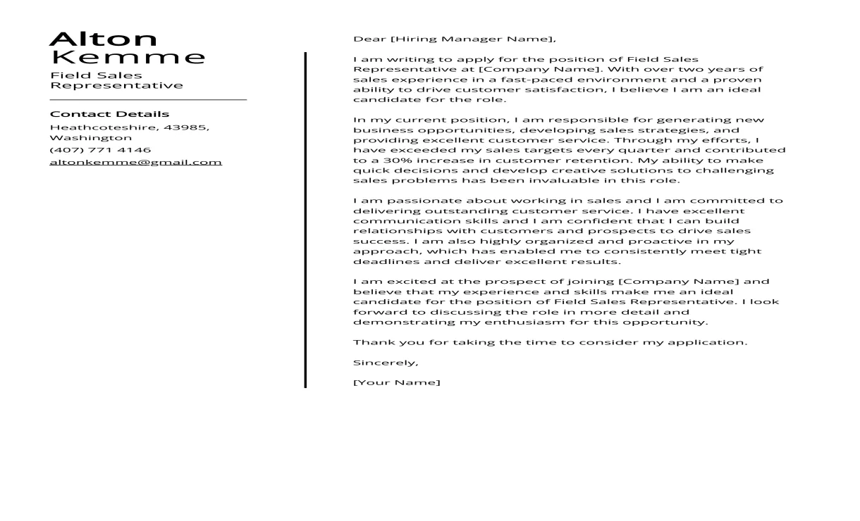 Cover Letter Format For Job Application For Experienced Candidates