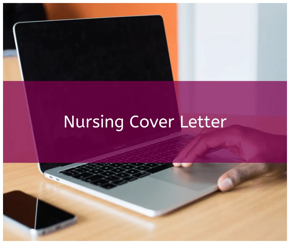 Nursing cover letter template format, sample & examples