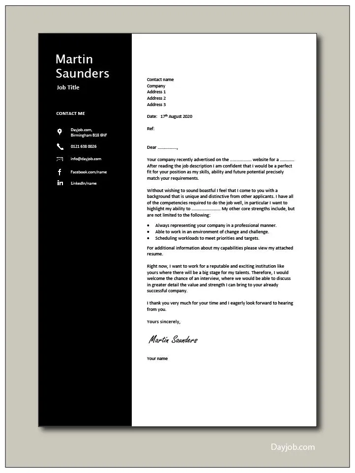 71 cover letter example templates, cover letter