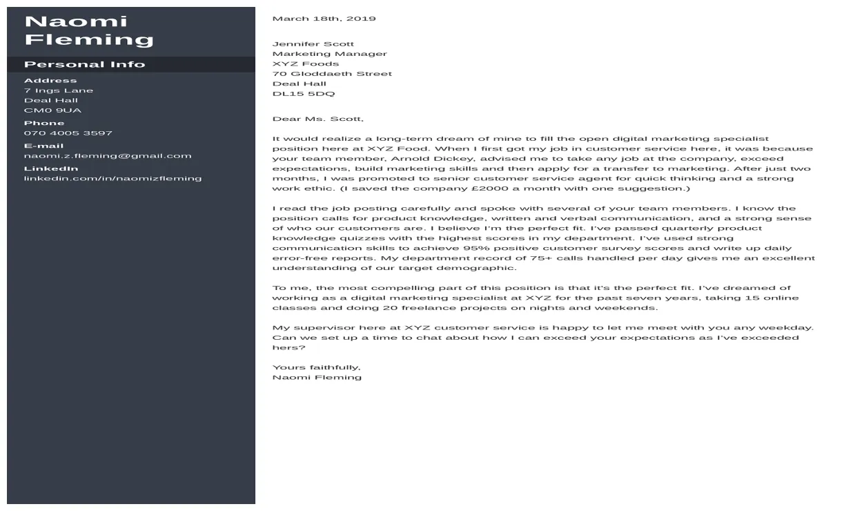 Free cover letter examples for any job in 2025