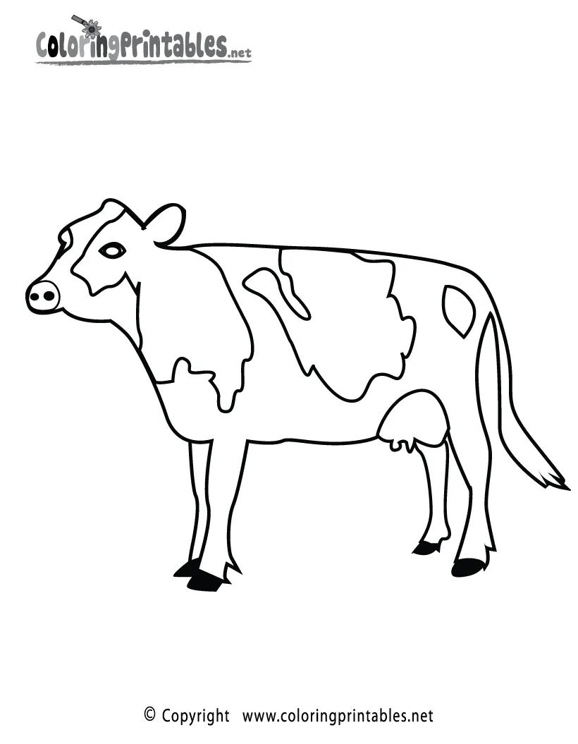 A free animal coloring printable