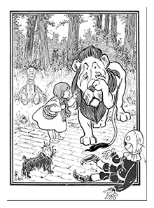 Cowardly Lion » Coloring Pages » Surfnetkids