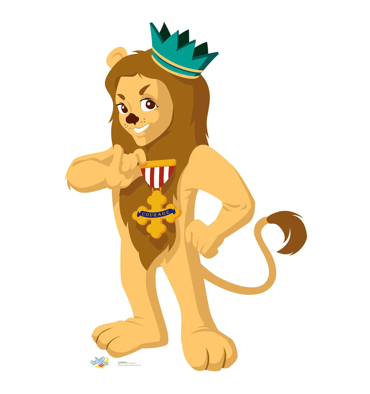Life-size Cowardly Lion Cardboard Standup| Cardboard Cutout