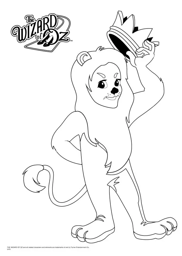 Cowardly Lion Coloring Page - EsmeraldafvHuerta
