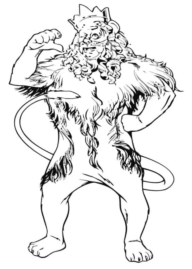 The Most Cowardly Lion coloring page - Download, Print or Color Online
