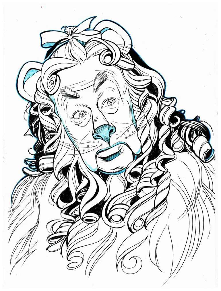 Cowardly Lion Coloring Page - EsmeraldafvHuerta