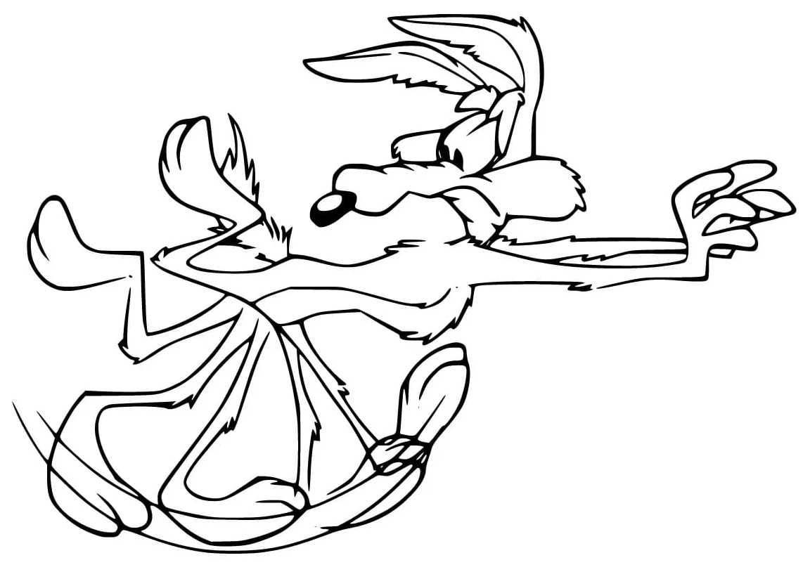 Wile e coyote running fast