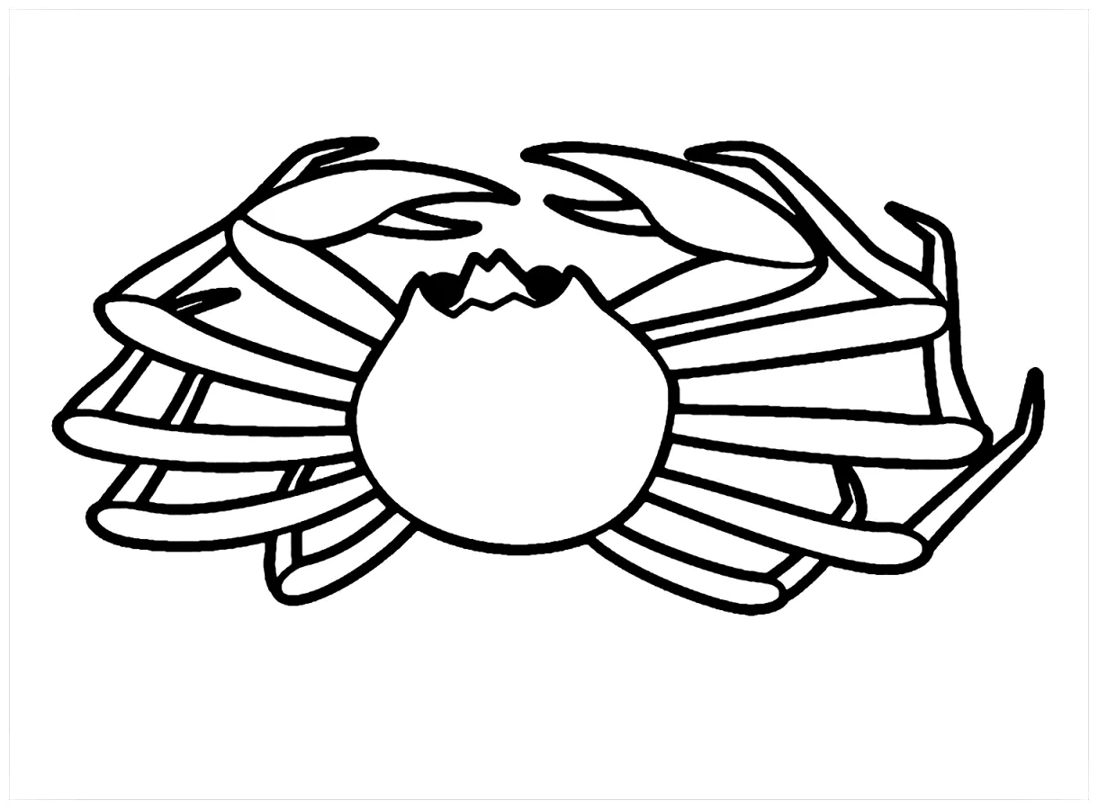 King crab printable coloring page free printable coloring pages