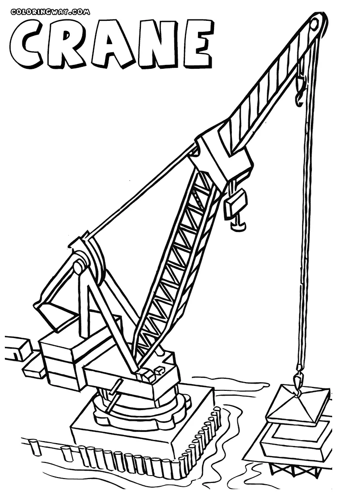Crane coloring page coloring home