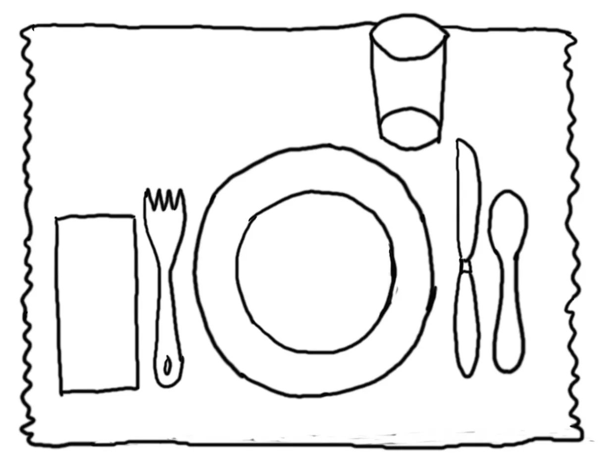 Table coloring page coloring home