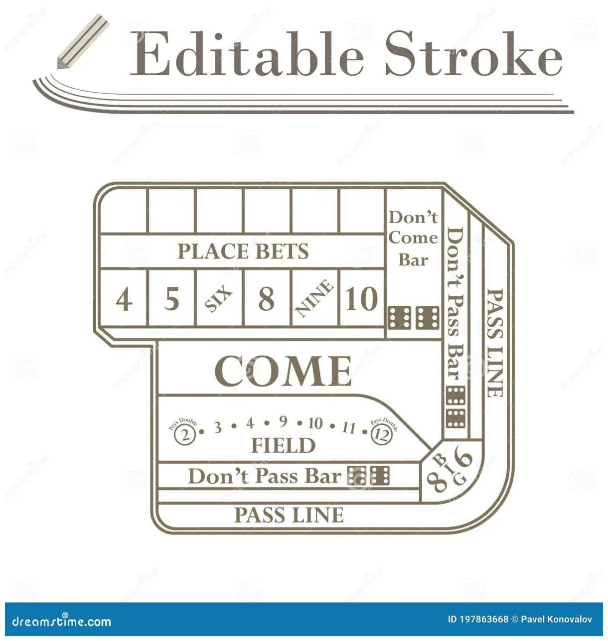 Craps table texture graphy cartoondealer #11846894