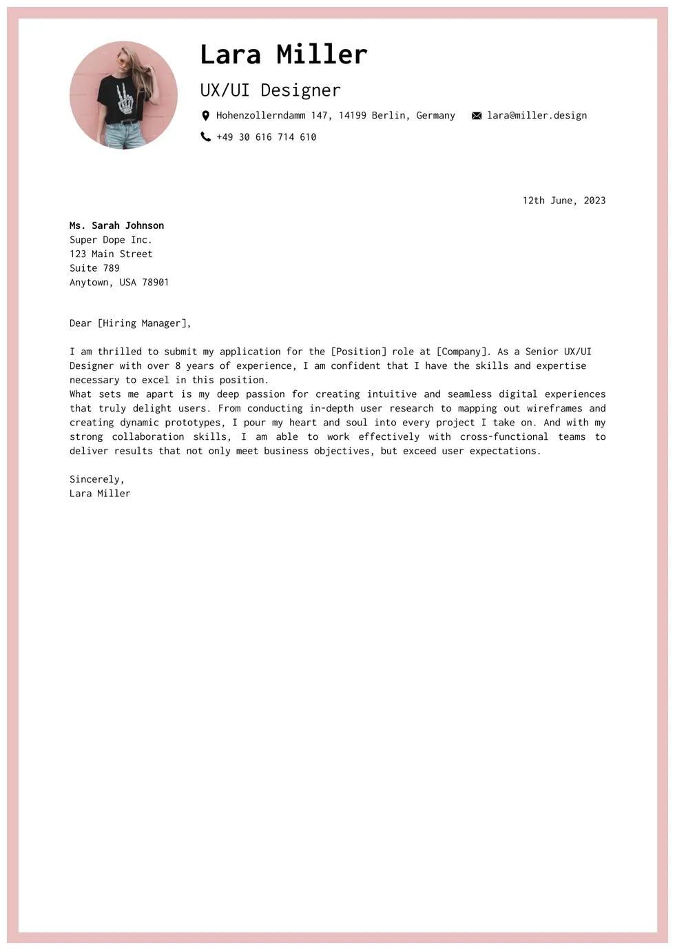 50+ Free Cover Letter Template | Edit Online & Download