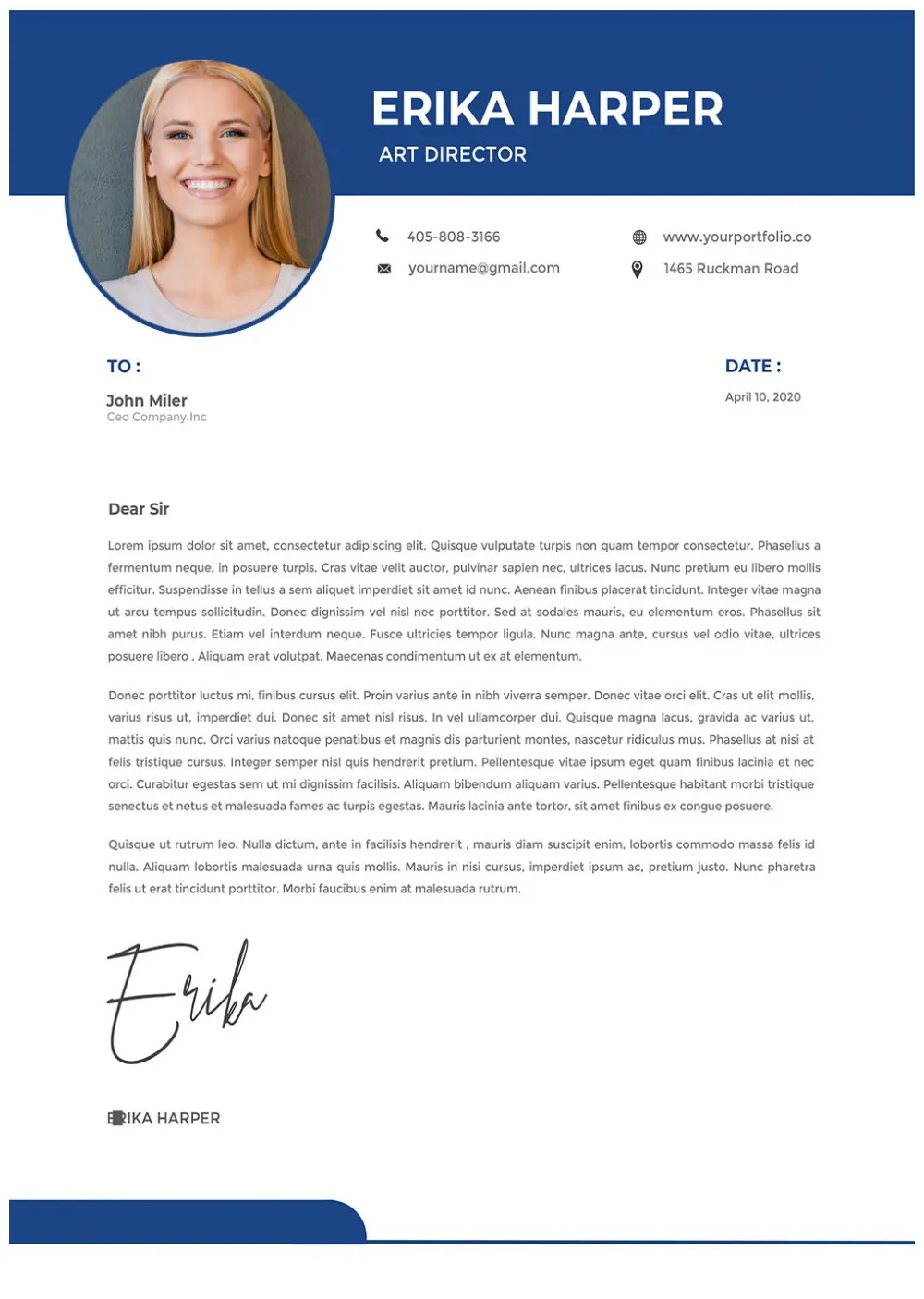 Free Creative Cover Letter Templates Microsoft Word - Free Word Template