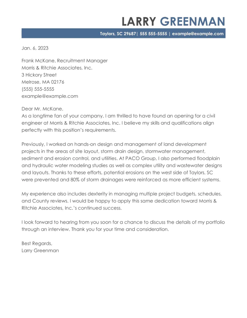 Best Engineering Cover Letter Examples in 2025