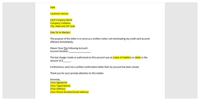 Template, credit card cancellation printable coloring page