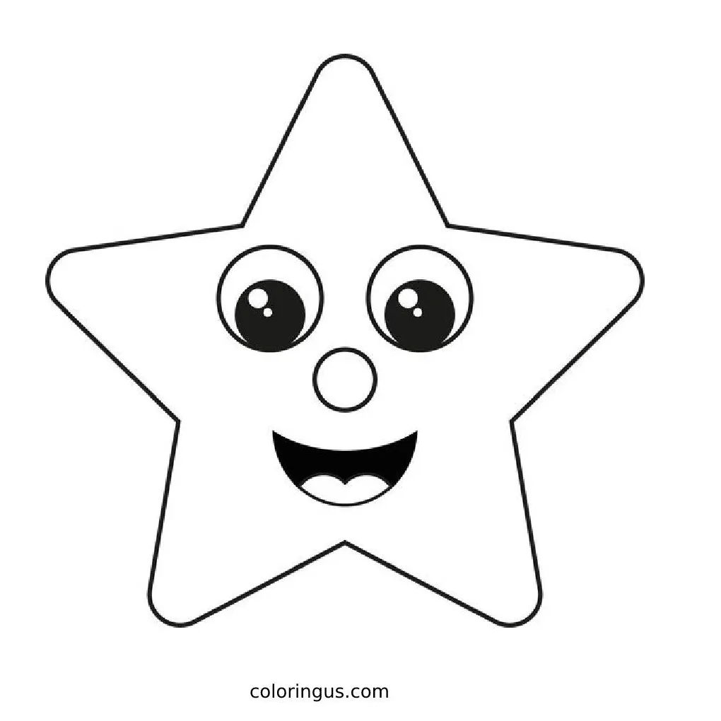 Star coloring pages free printable pdf