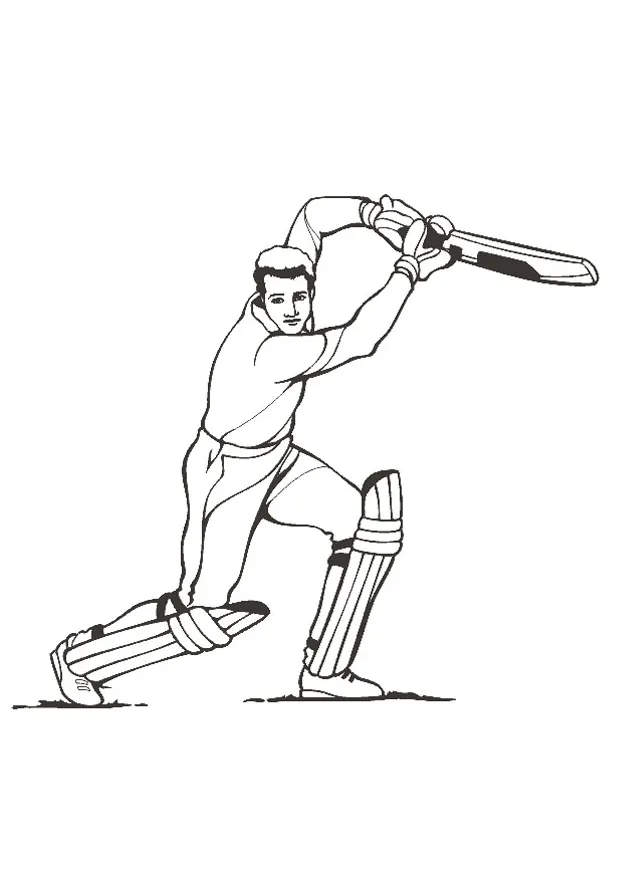 Coloring pages printable cricket coloring page