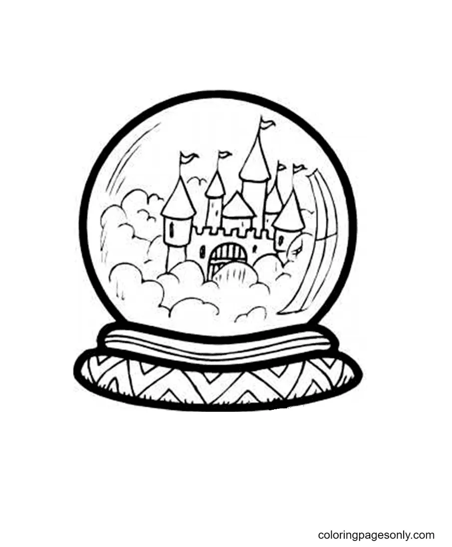 Crystal Ball Coloring Pages Coloring Pages