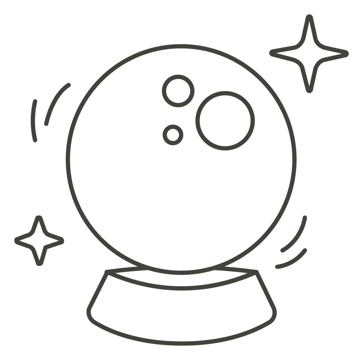 Crystal Ball coloring page - ColouringPages