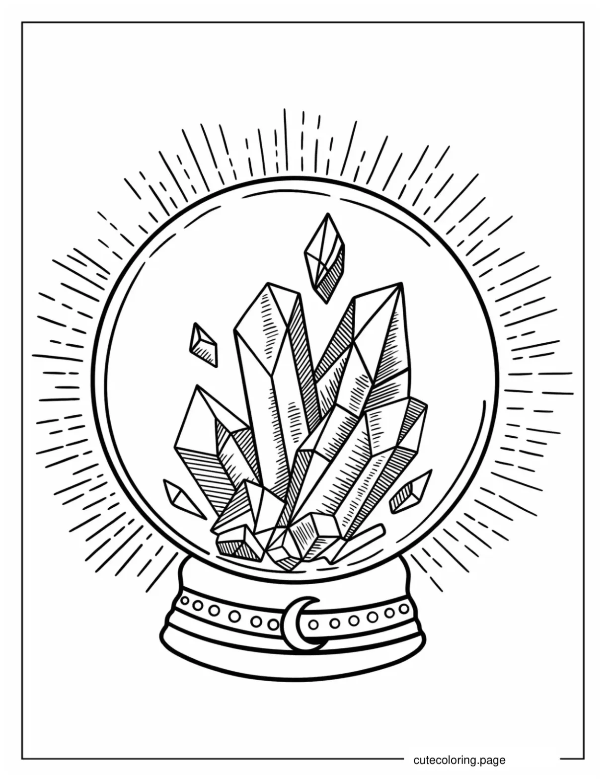 Crystal Coloring Pages(20+ free printable coloring pages) | Cute