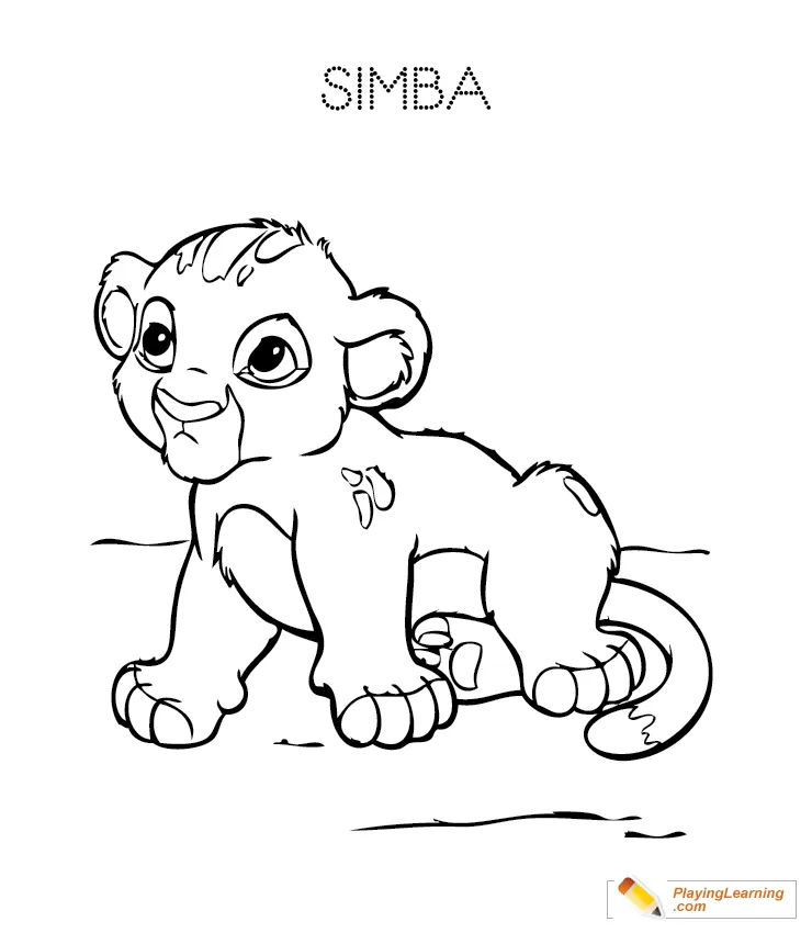 Lion Cub Coloring Page Coloring Pages