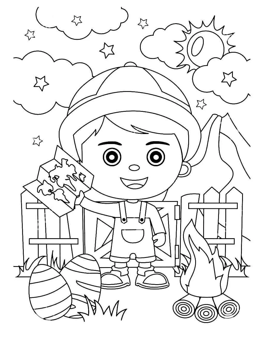 Cub Scout coloring page - Free printable