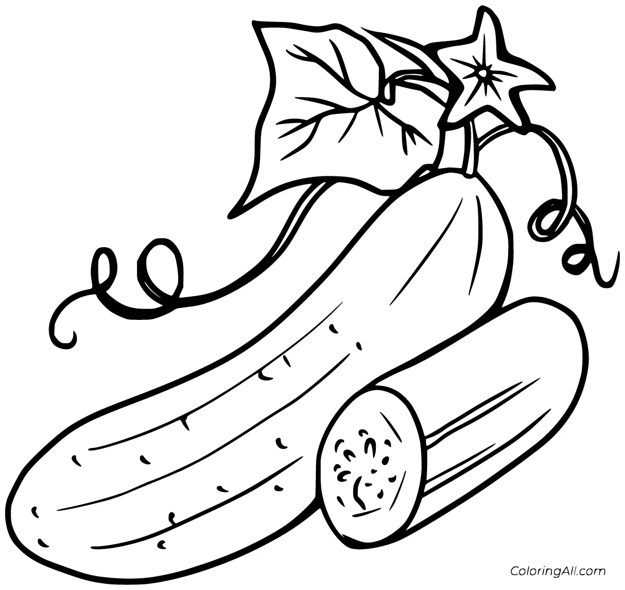 Cucumber Coloring Pages (26 Free Printables) - ColoringAll