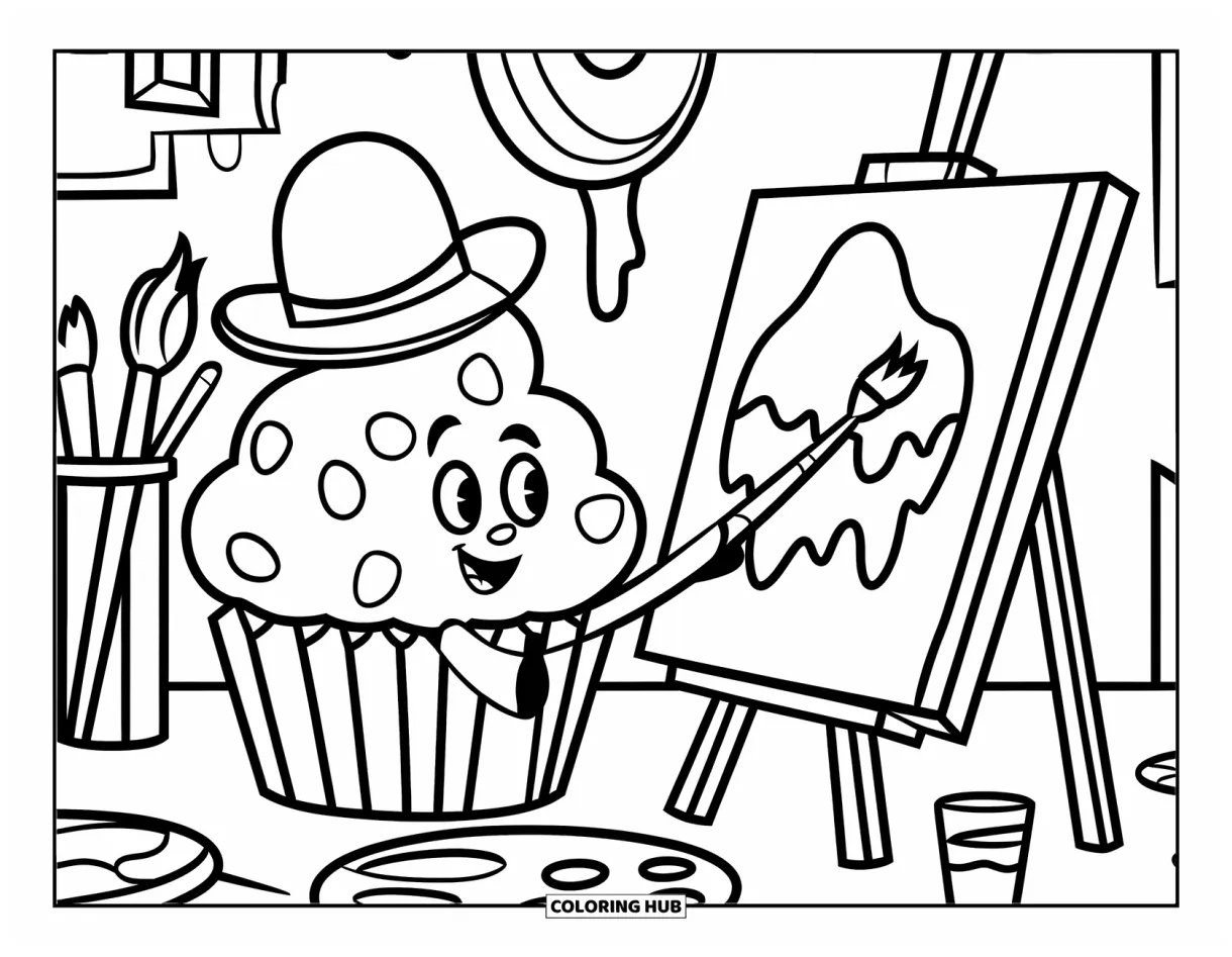 275+ cupcake coloring pages for kids & adults free printable pdfs