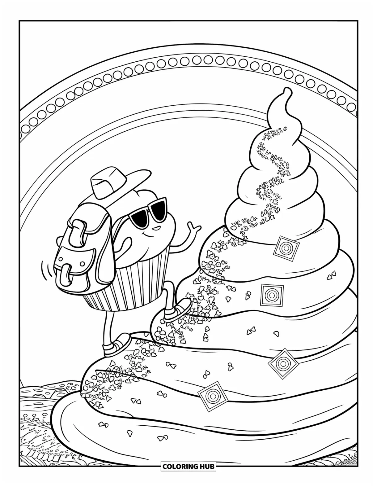 275+ cupcake coloring pages for kids & adults free printable pdfs