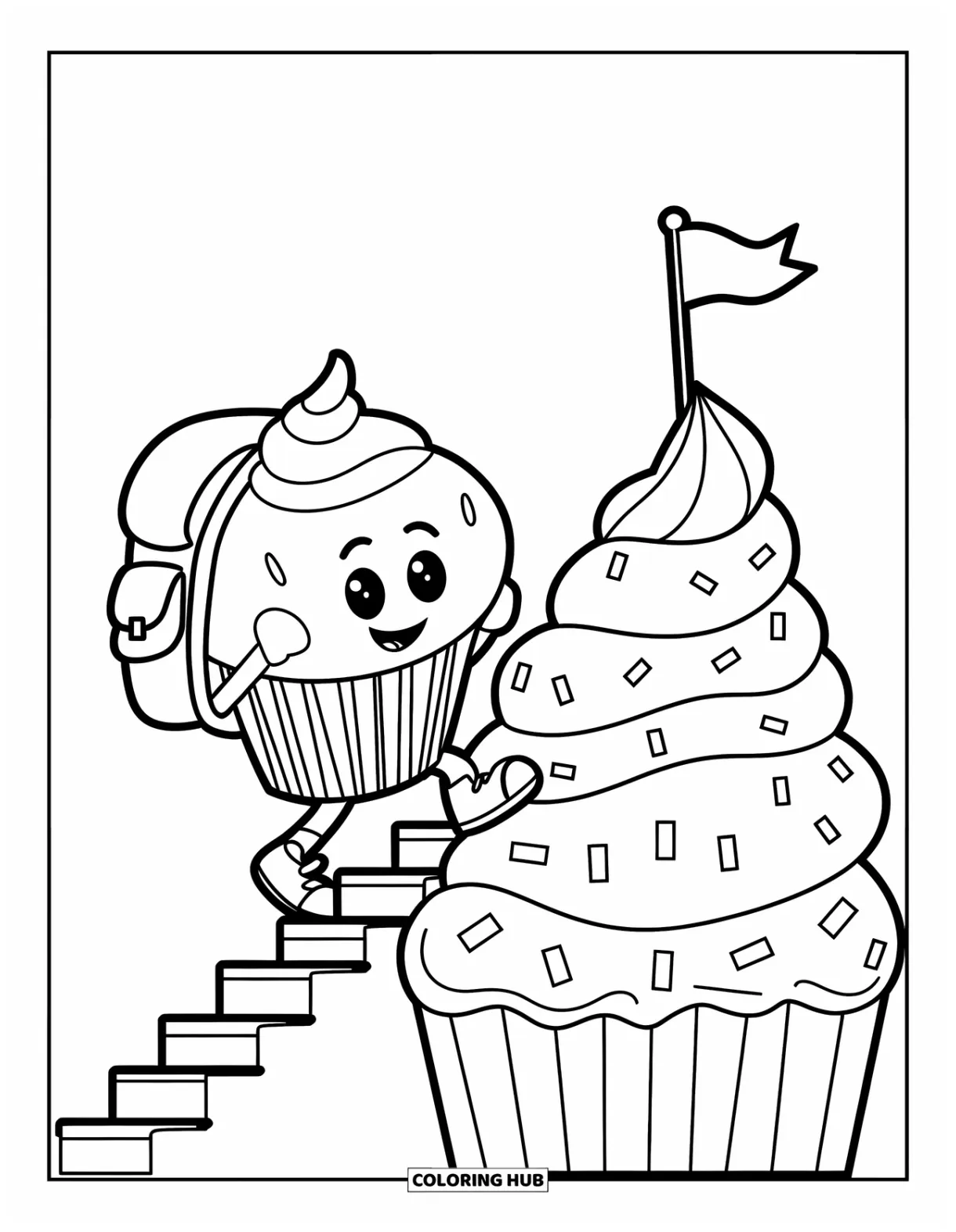 275+ cupcake coloring pages for kids & adults free printable pdfs