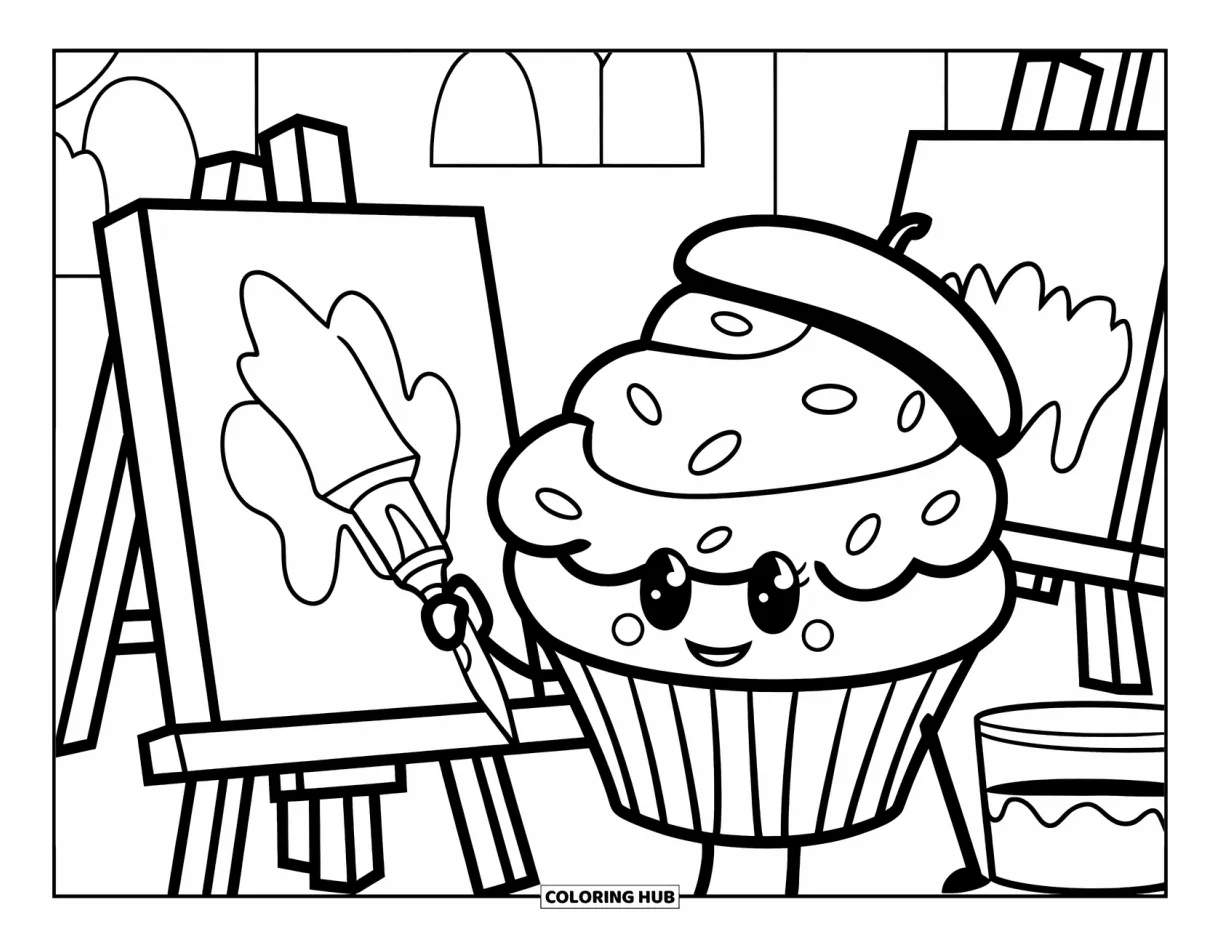 275+ cupcake coloring pages for kids & adults free printable pdfs