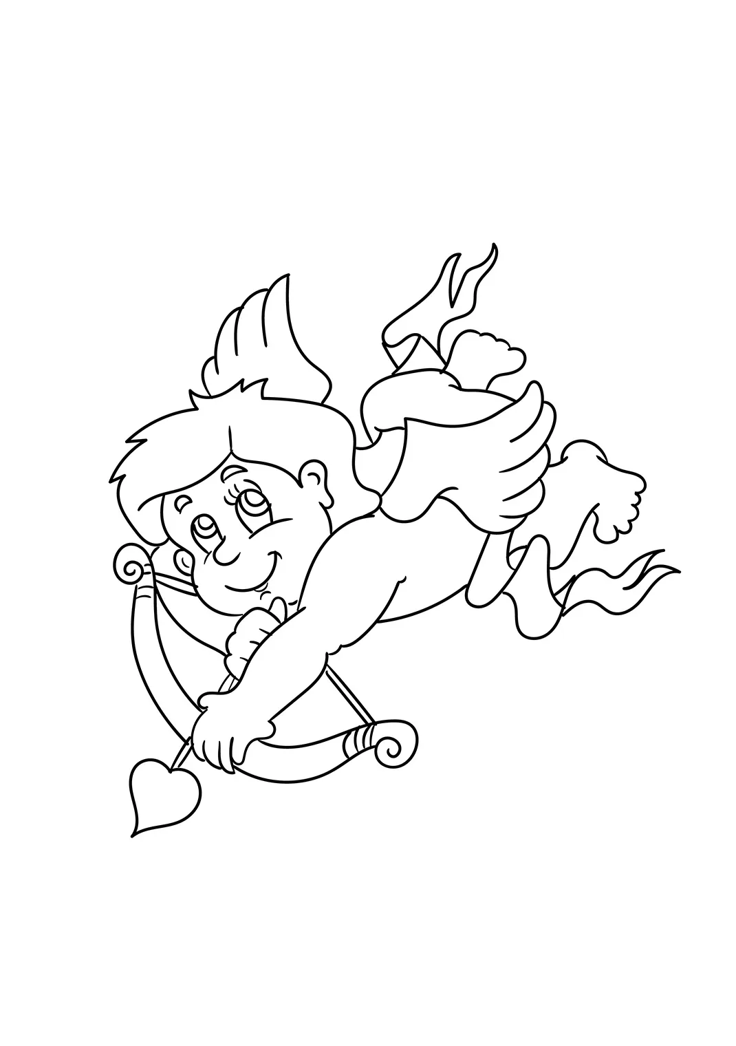 Cupid coloring page