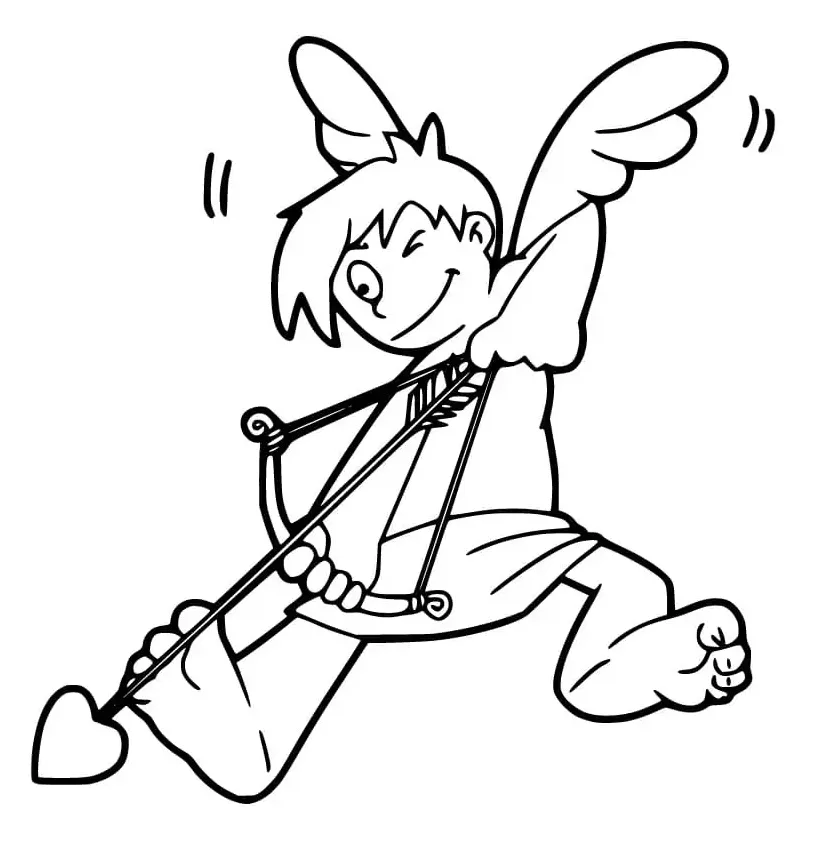 Cupid shooting