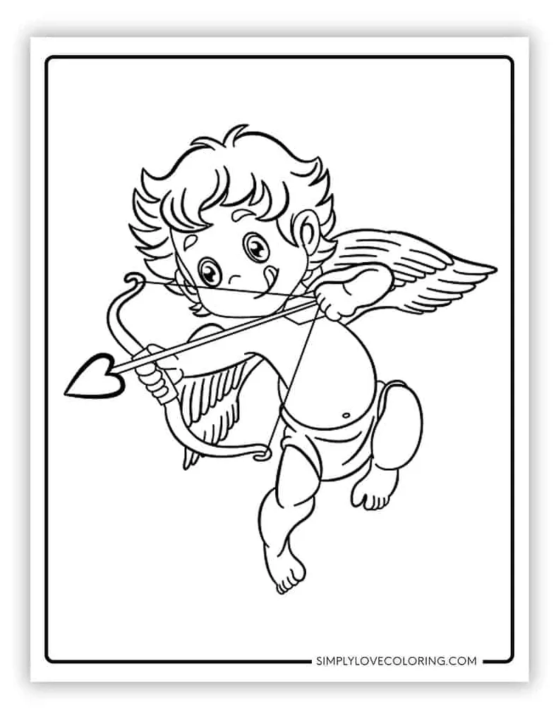 22 cupid coloring pages free pdf printables simply love coloring