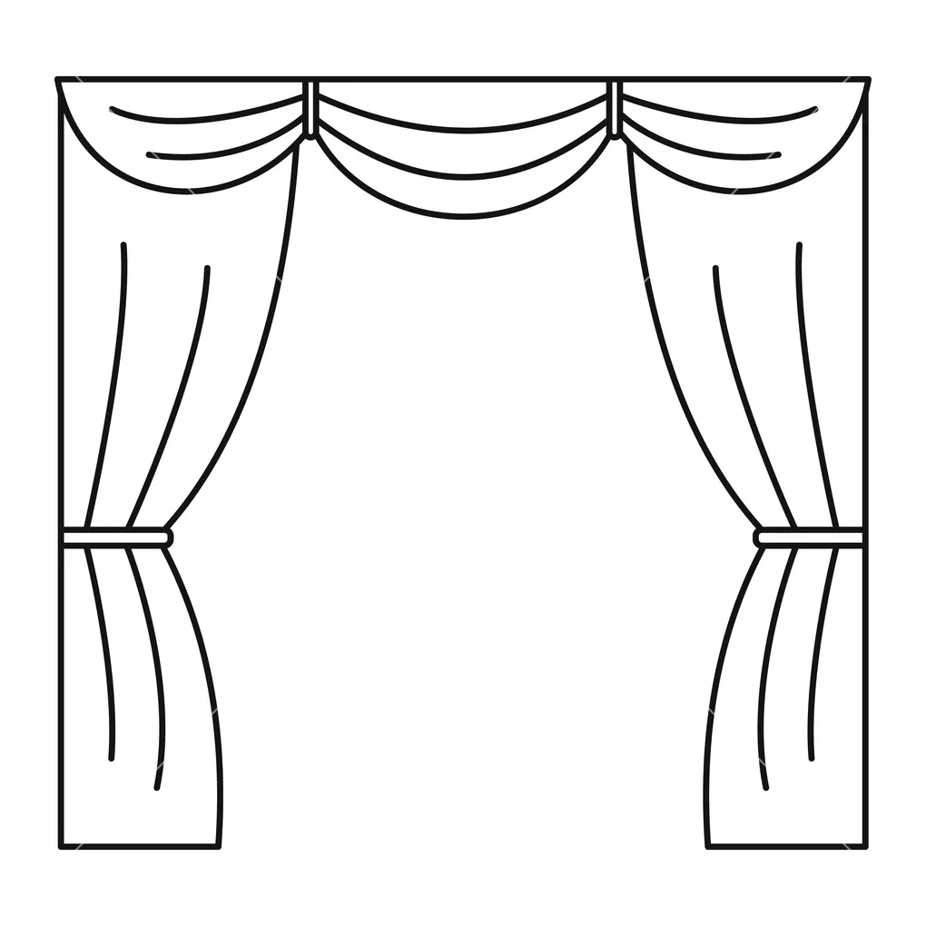 Collection of curtain clipart best curtain clipart on
