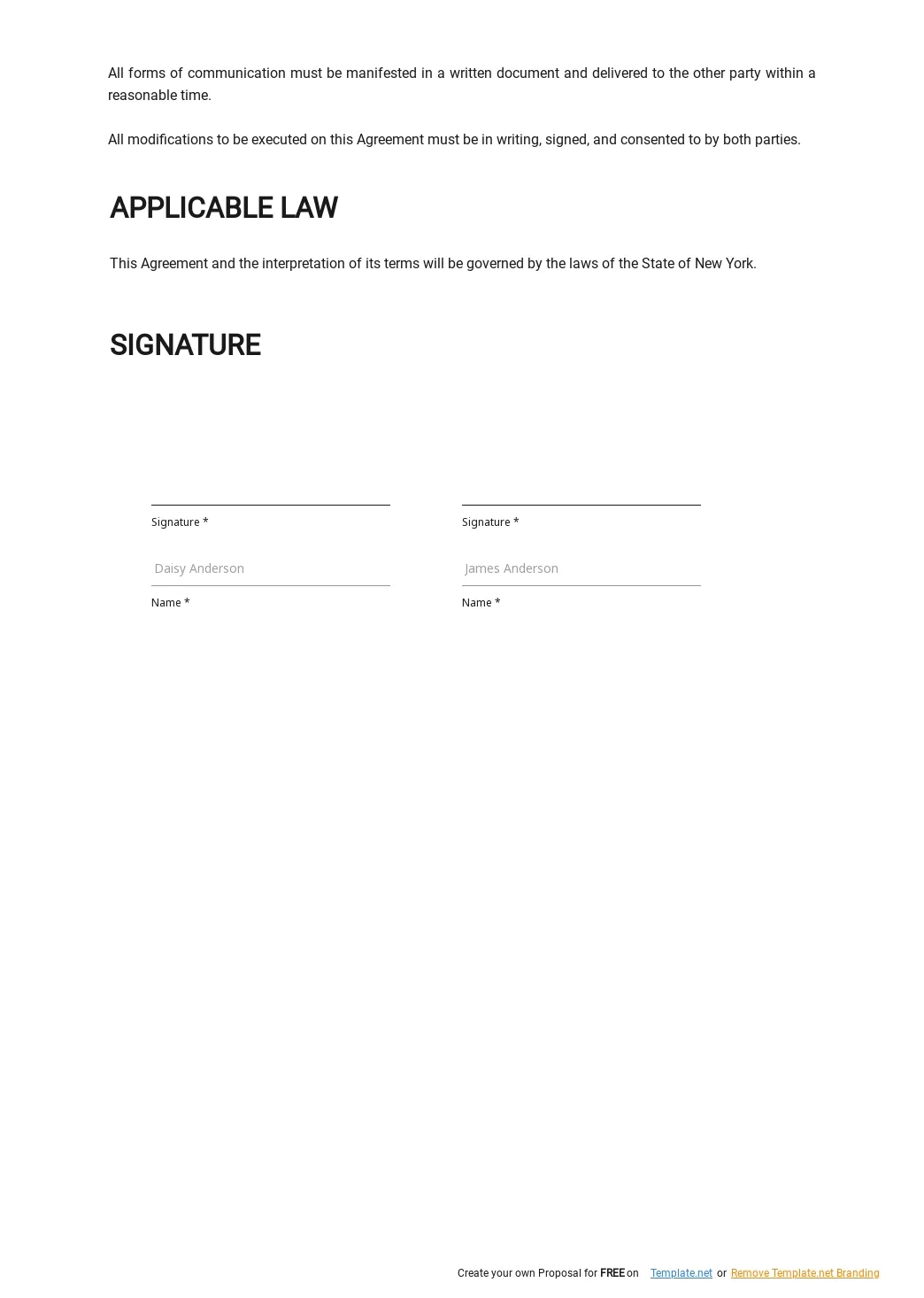 Free Sample Custody Agreement Template - Google Docs, Word, Apple Pages