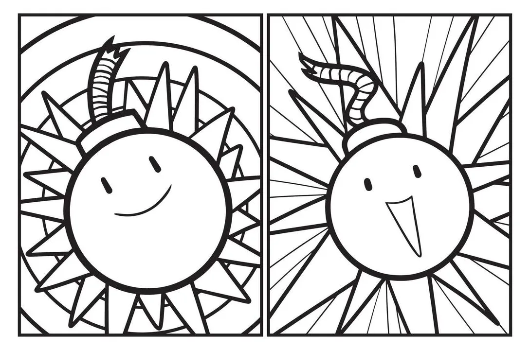 Cute coloring page vector art, icons, and graphics for